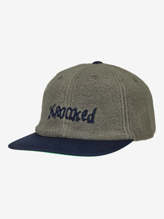 Double OK Script Snapback Hat (Grey)