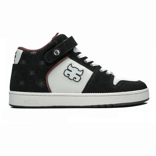 Grasshopper (Black Suede & Cream)