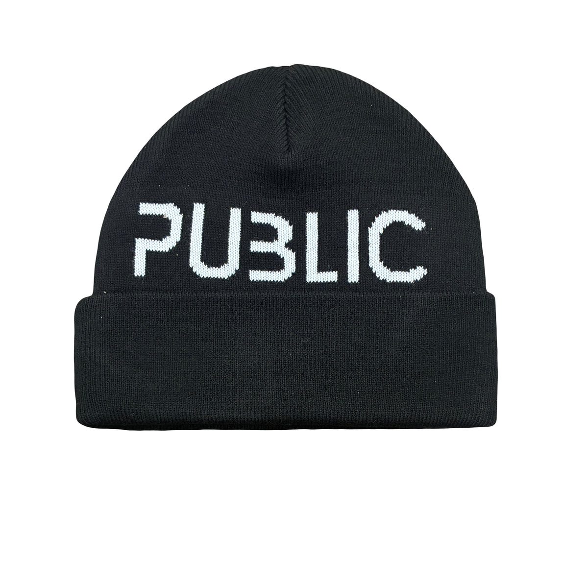 Logo Cuff Beanie (Black/White)