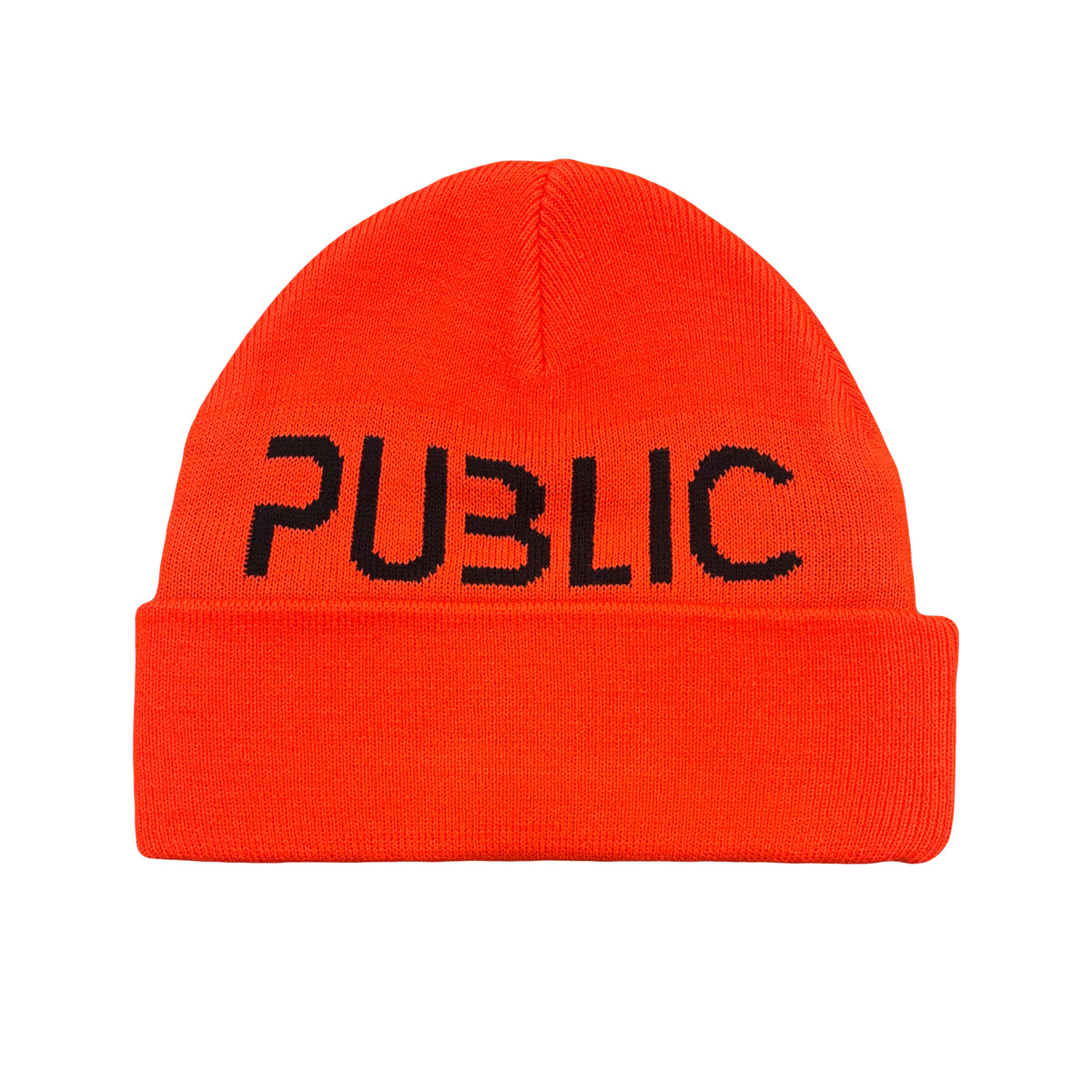 Logo Cuff Beanie (Orange/Black)