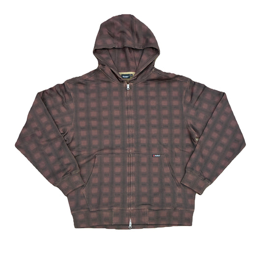 Plaid Zip Hoodie (Red/Black)