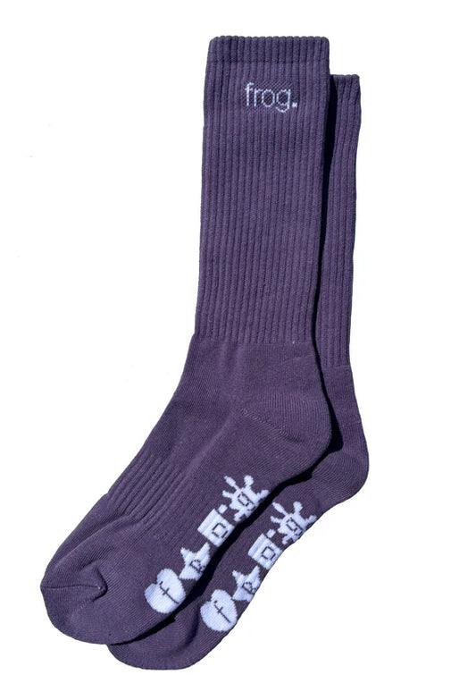 Frog Socks (Plum)