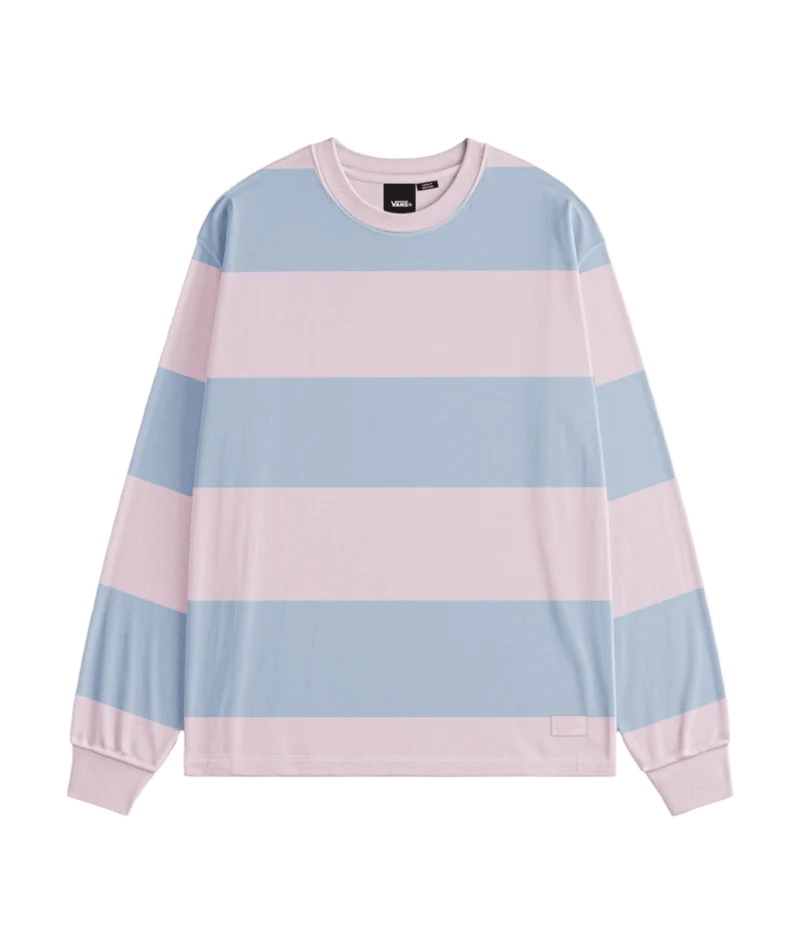 Rugby Stripe Longsleeve (Pale Petal)