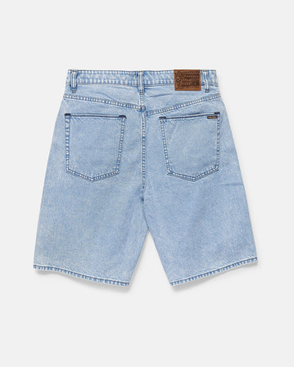 Billow Denim Short (Pale Aqua)