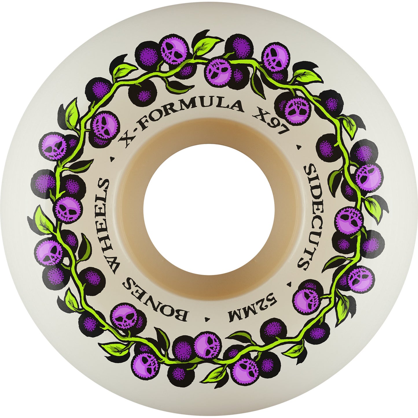 X97 Skull Berries 52mm V5 Sidecut wheels