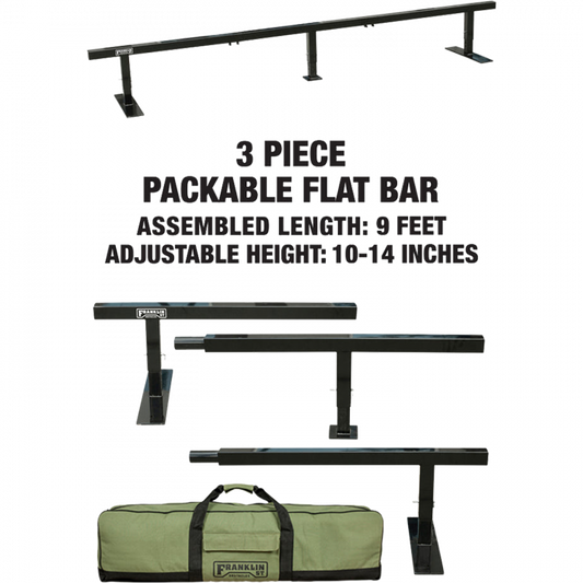 Packable 9 ft Flat Bar Rail
