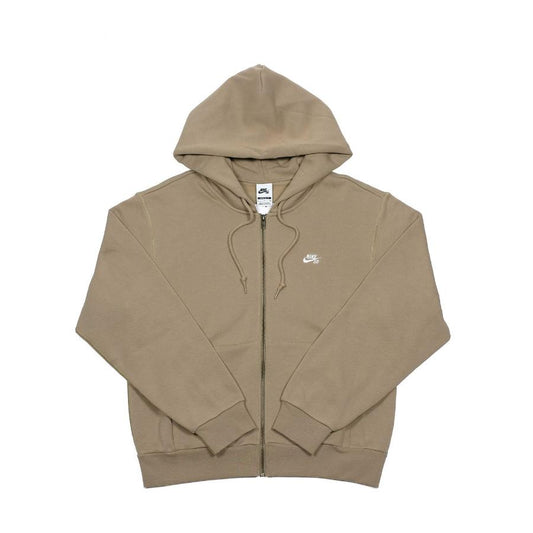 Essential Logo Zip Up Hoodie (Sand)