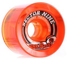 NINEBALL WHEELS SET 72MM 75A
