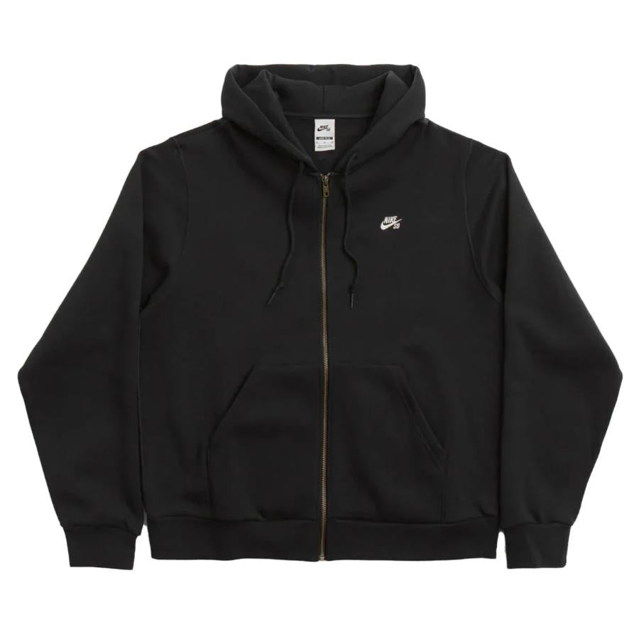 Essential Logo Zip Up Hoodie (Black)