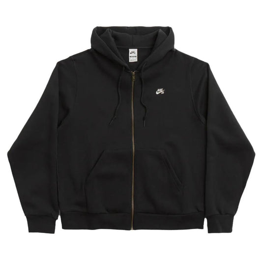 Essential Logo Zip Up Hoodie (Black)